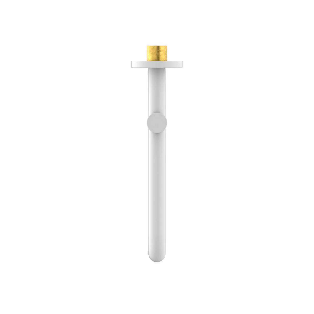Nero Mecca Wall Mounted Swivel Basin/Bath Spout 225mm - White Matte - Image 3