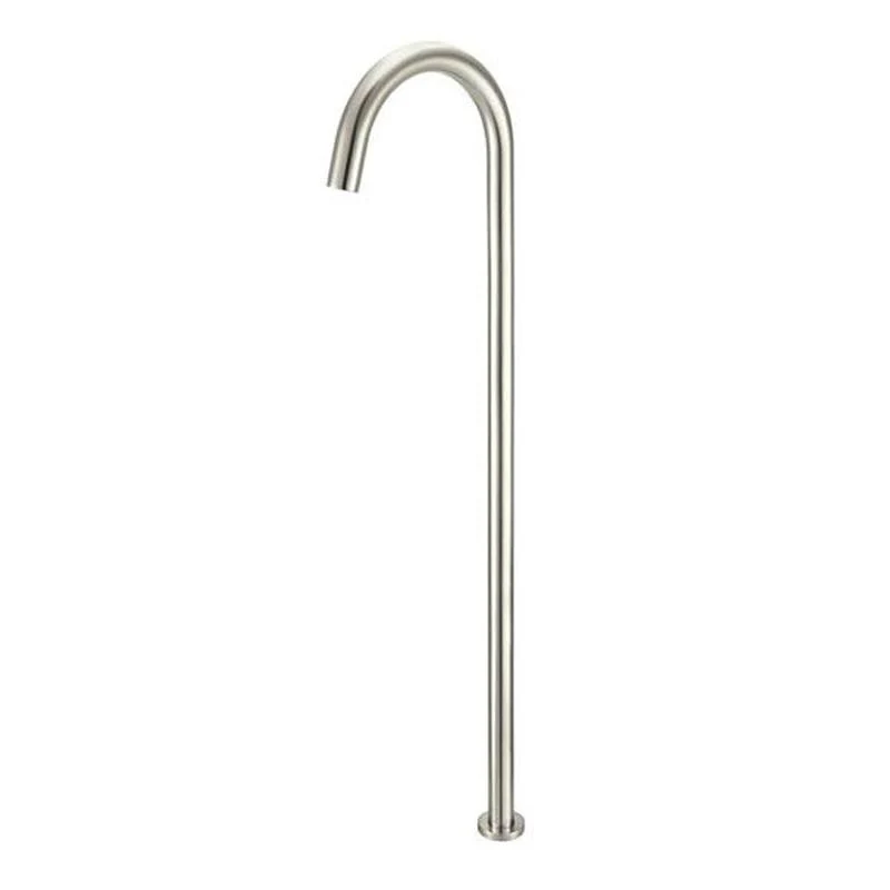 Meir Round Freestanding Bath Filler - Brushed Nickel