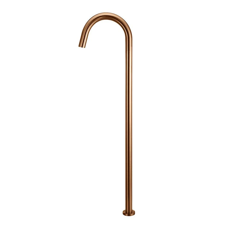 Meir Round Freestanding Bath Spout - Lustre Bronze