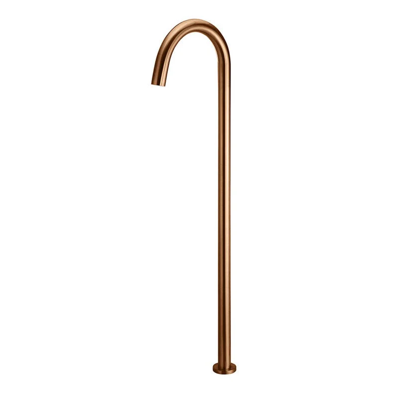 Meir Round Freestanding Bath Spout - Lustre Bronze - Image 3