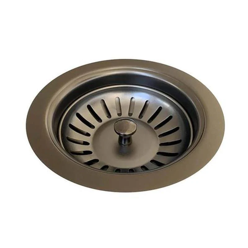Meir Kitchen Sink Strainer and Waste Plug Basket with Stopper - Gun Metal