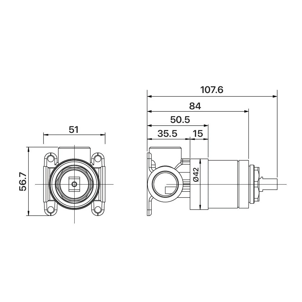 Mixx Mixx Unicolour Shower Mixer Body - Image 2