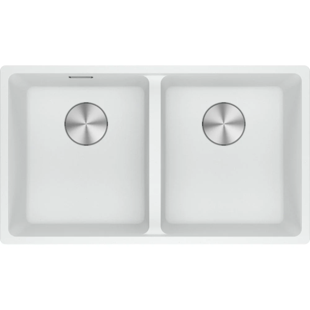 Franke Maris Double Bowl Sink - Polar white