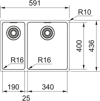 Franke Maris 1 & 1/2 Bowl Sink - Image 2
