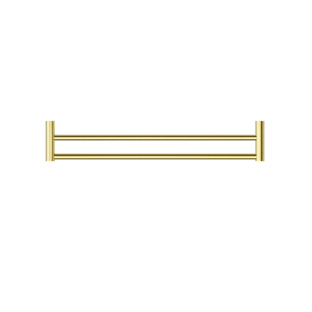 Nero Mecca II Double Towel Rail - Brushed Gold - Image 3