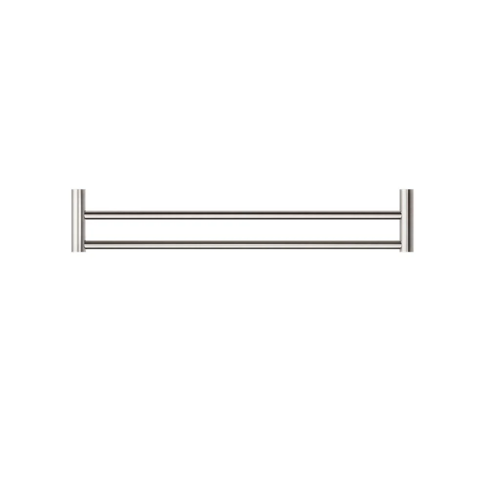 Nero Mecca II Double Towel Rail - Brushed Nickel - Image 3
