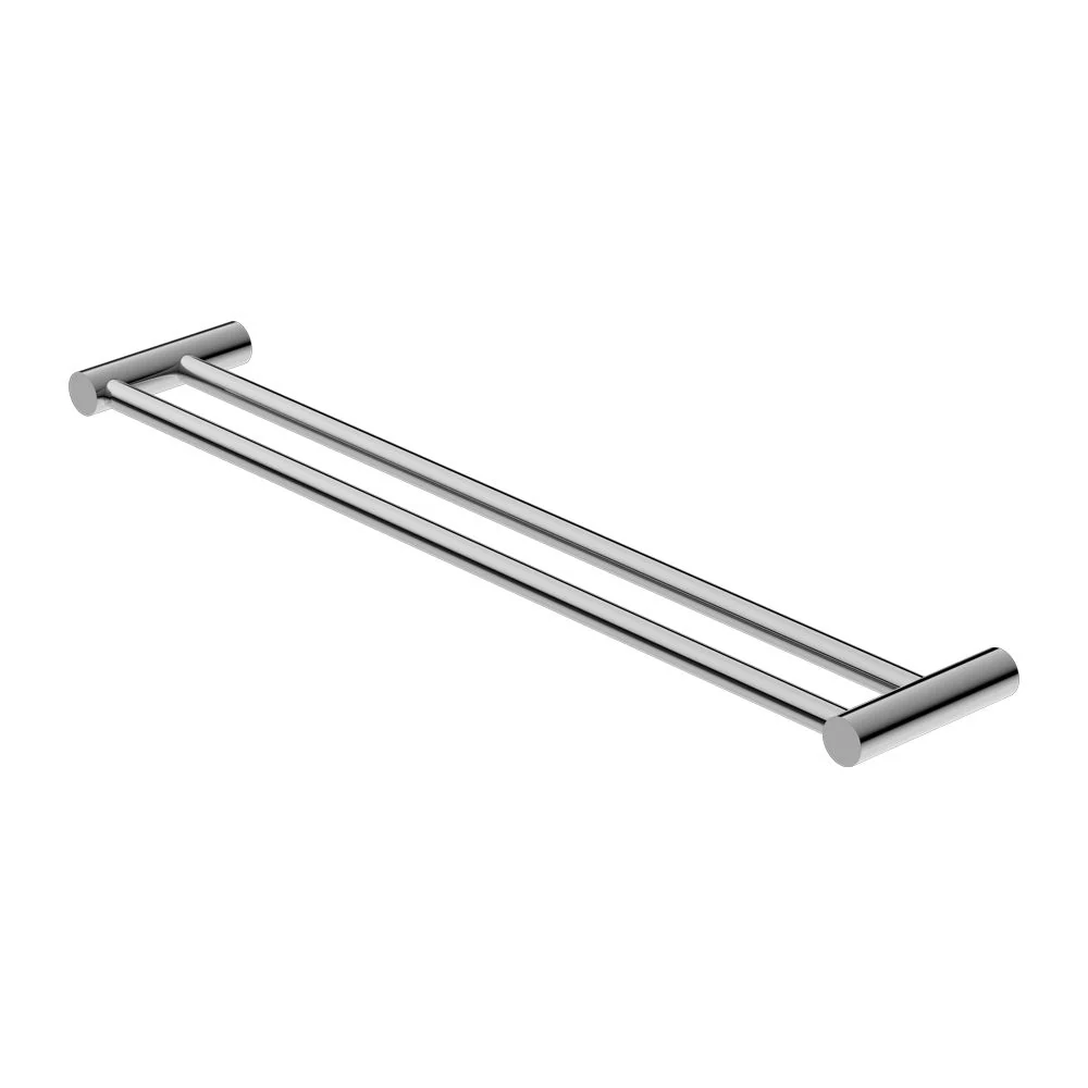 Nero Mecca II Double Towel Rail - Chrome