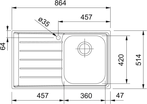 Franke Neptune Single Bowl Sink - Image 2