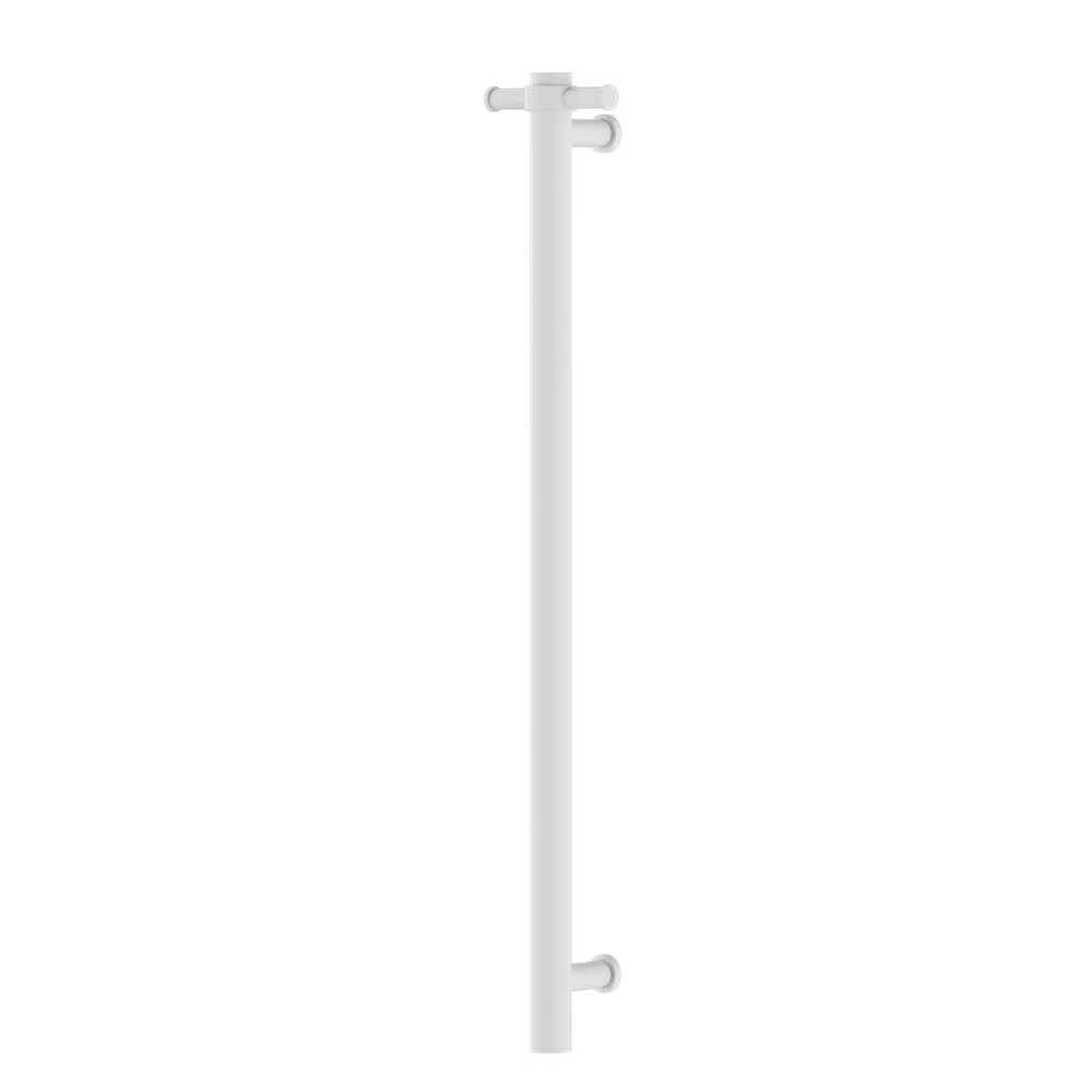 Nero Non-Heated Vertical Towel Rail 900mm - White Matte