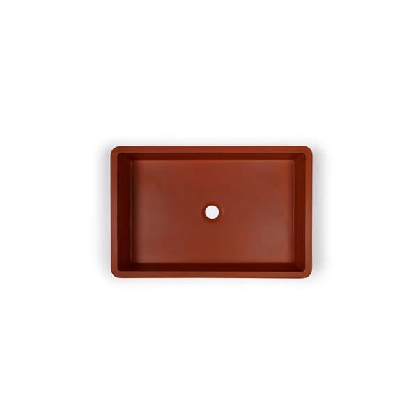 Nood Co Vesl Rectangle Basin Wall Hung - 14 Colours - Image 16