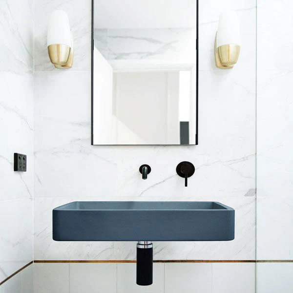 Nood Co Vesl Rectangle Basin Wall Hung - 14 Colours - Image 5