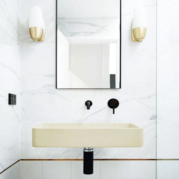 Nood Co Vesl Rectangle Basin Wall Hung - 14 Colours - Image 6