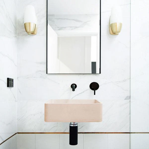 Nood Co Vesl Square Basin Wall Hung - 14 Colours - Image 11