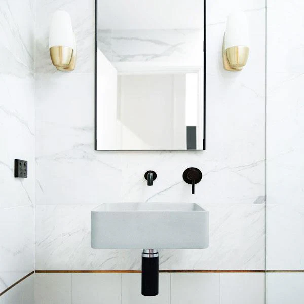 Nood Co Vesl Square Basin Wall Hung - 14 Colours - Image 12