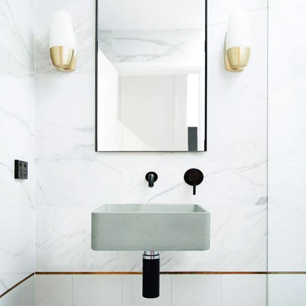 Nood Co Vesl Square Basin Wall Hung - 14 Colours - Image 14