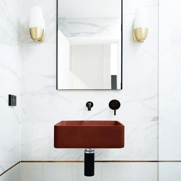 Nood Co Vesl Square Basin Wall Hung - 14 Colours - Image 3