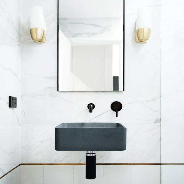 Nood Co Vesl Square Basin Wall Hung - 14 Colours - Image 5