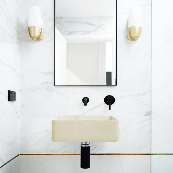 Nood Co Vesl Square Basin Wall Hung - 14 Colours - Image 6