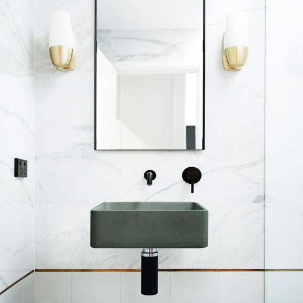 Nood Co Vesl Square Basin Wall Hung - 14 Colours - Image 8