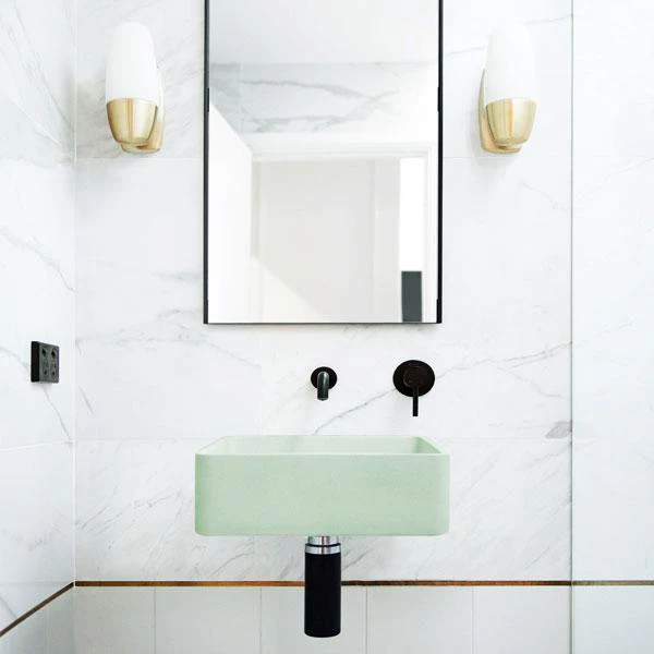 Nood Co Vesl Square Basin Wall Hung - 14 Colours - Image 9