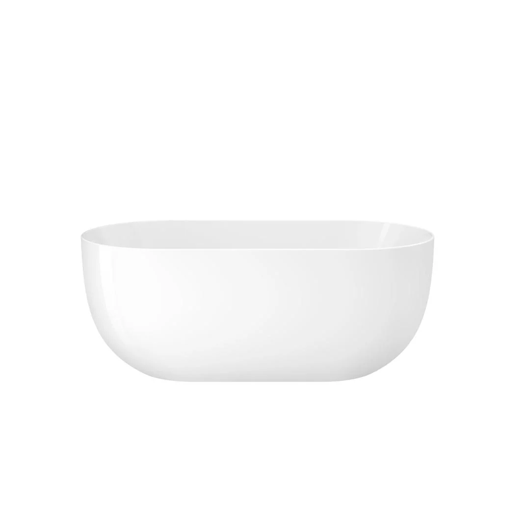 Linsol Nora 1500mm Freestanding Bath - Gloss White