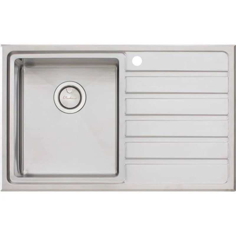 Oliveri Apollo Single Bowl Sink with Right Drainer