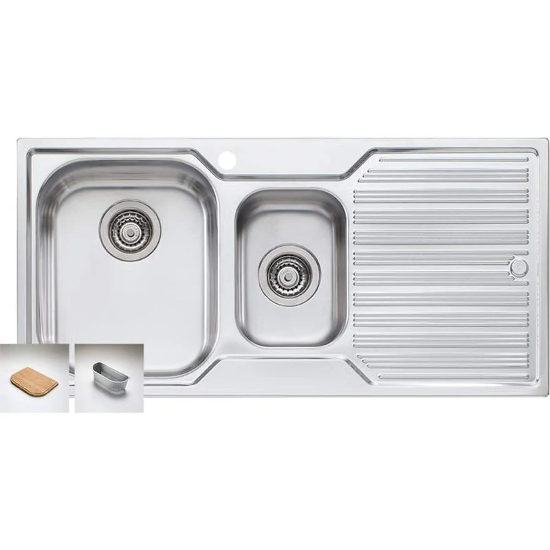 Oliveri Diaz 1 & 1/2 Bowl Sink With Left Hand Drainer - Image 3