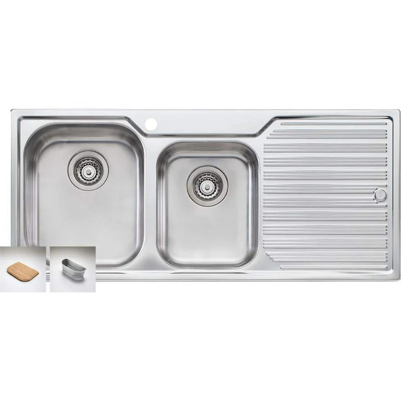 Oliveri Diaz 1 & 3/4 Bowl Sink With Left Hand Drainer - Image 3