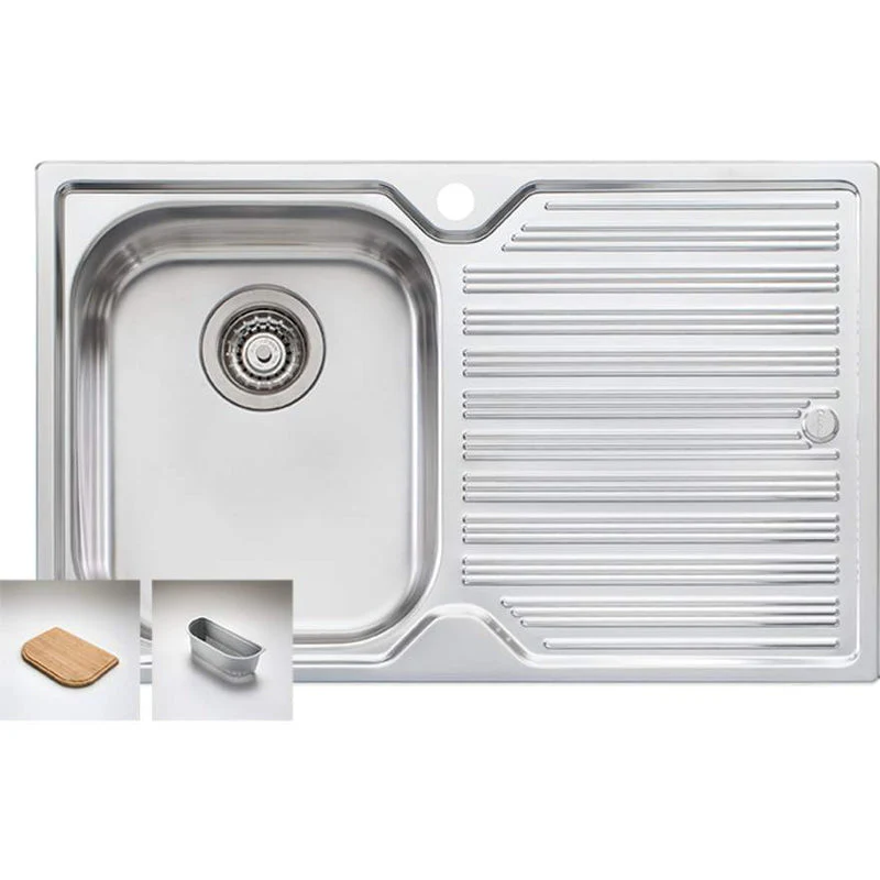 Oliveri Diaz Single Bowl Sink with Left Hand Drainer - Image 3