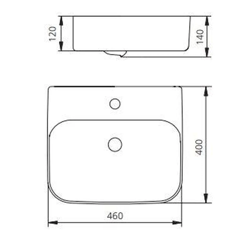 Oliveri Dublin Counter Top Basin - Image 2
