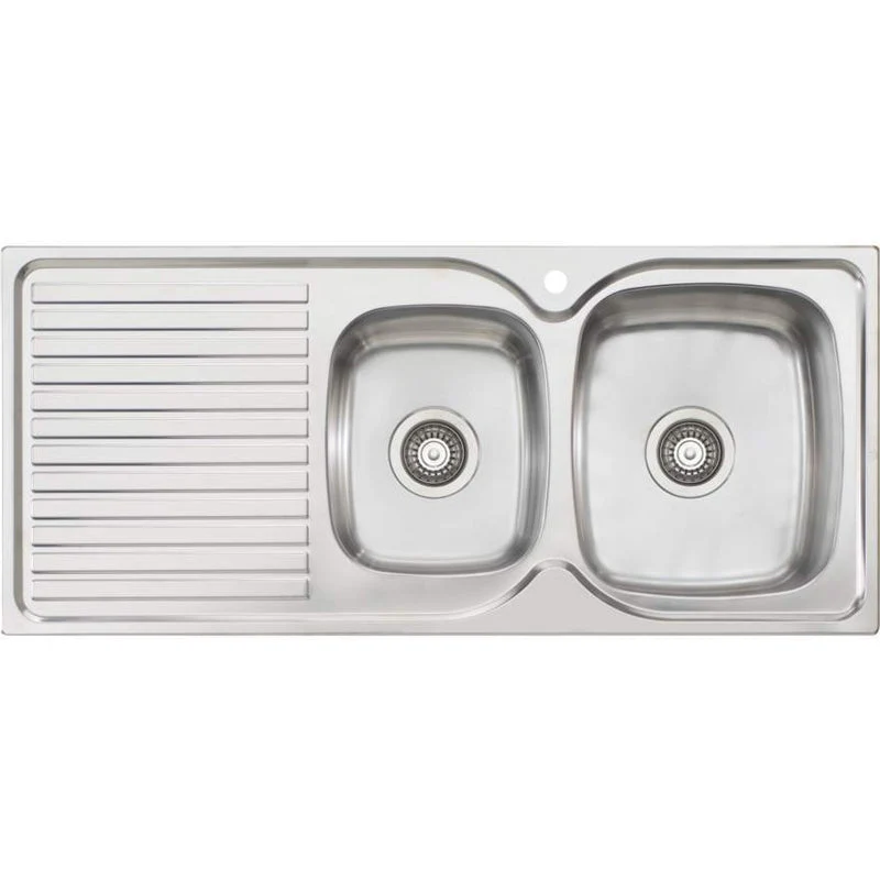 Oliveri Endeavour 1 & 3/4 Bowl Sink Left Hand Drainer