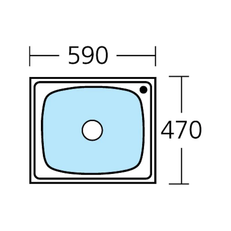 Oliveri Laundry 45L Tub Top Mount Right Taphole - Image 3