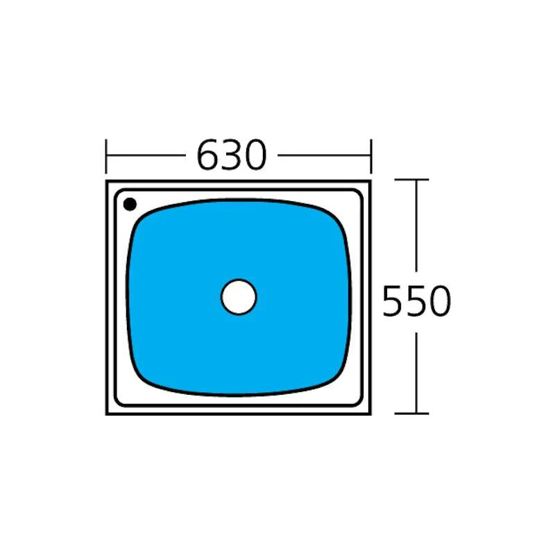Oliveri Laundry 70L Tub Top Mount Left Taphole - Image 2