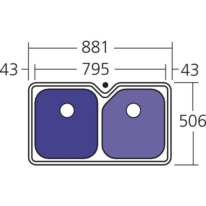 Oliveri Nu-Petite Main & 5-Side Bowl Undermount Sink - Image 2