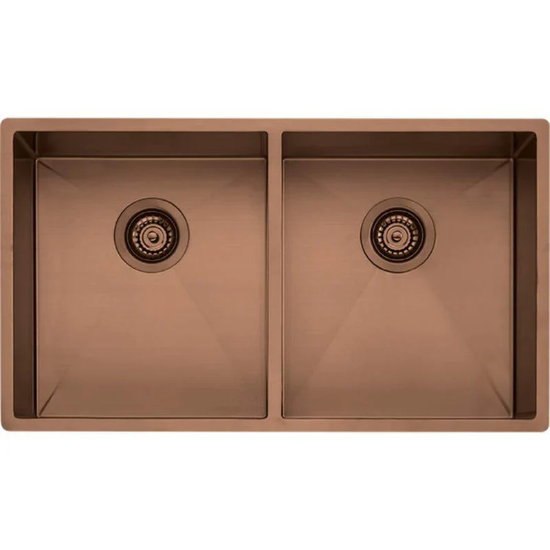 Oliveri Spectra Double Bowl Sink - Copper