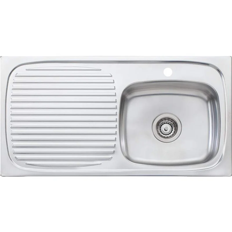 Oliveri Ultraform Single Bowl Sink With  Left Hand Drainer