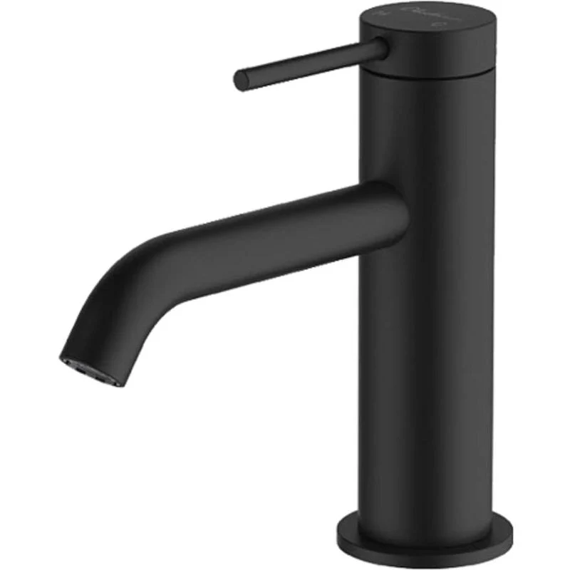 Oliveri Venice Curved Basin Mixer - Black Matte