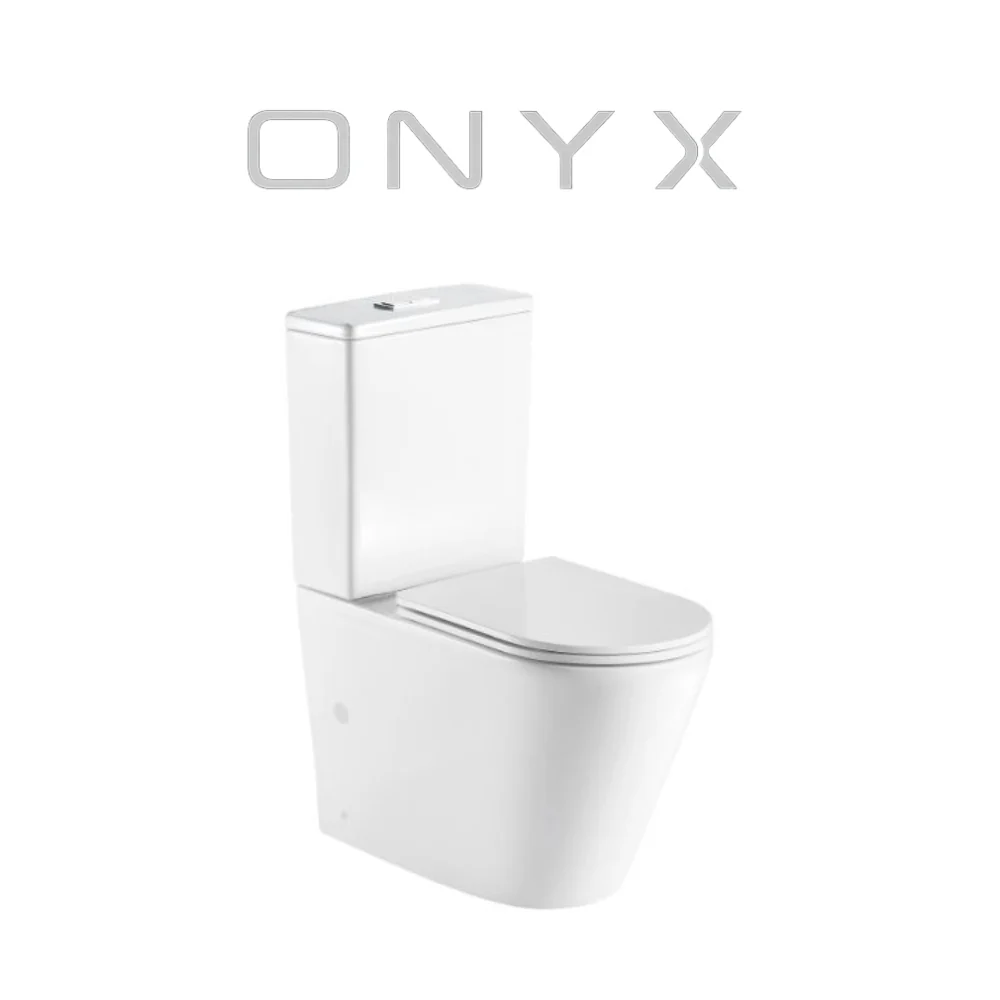 Onyx Halo Tornado Wall Faced Toilet Suite with UF Slim Seat - Image 3
