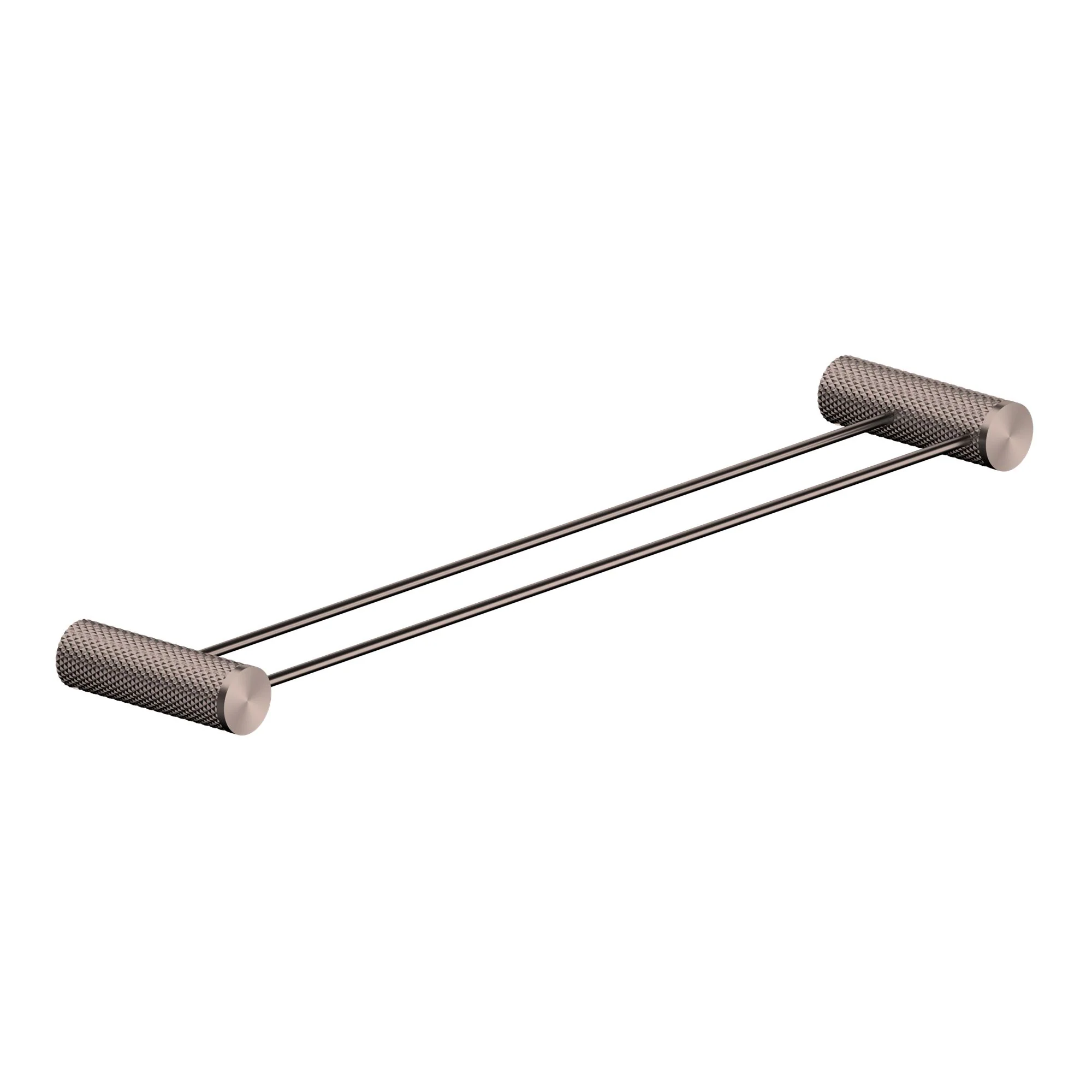 Nero Opal Double Towel Rail - Brushed Bronze