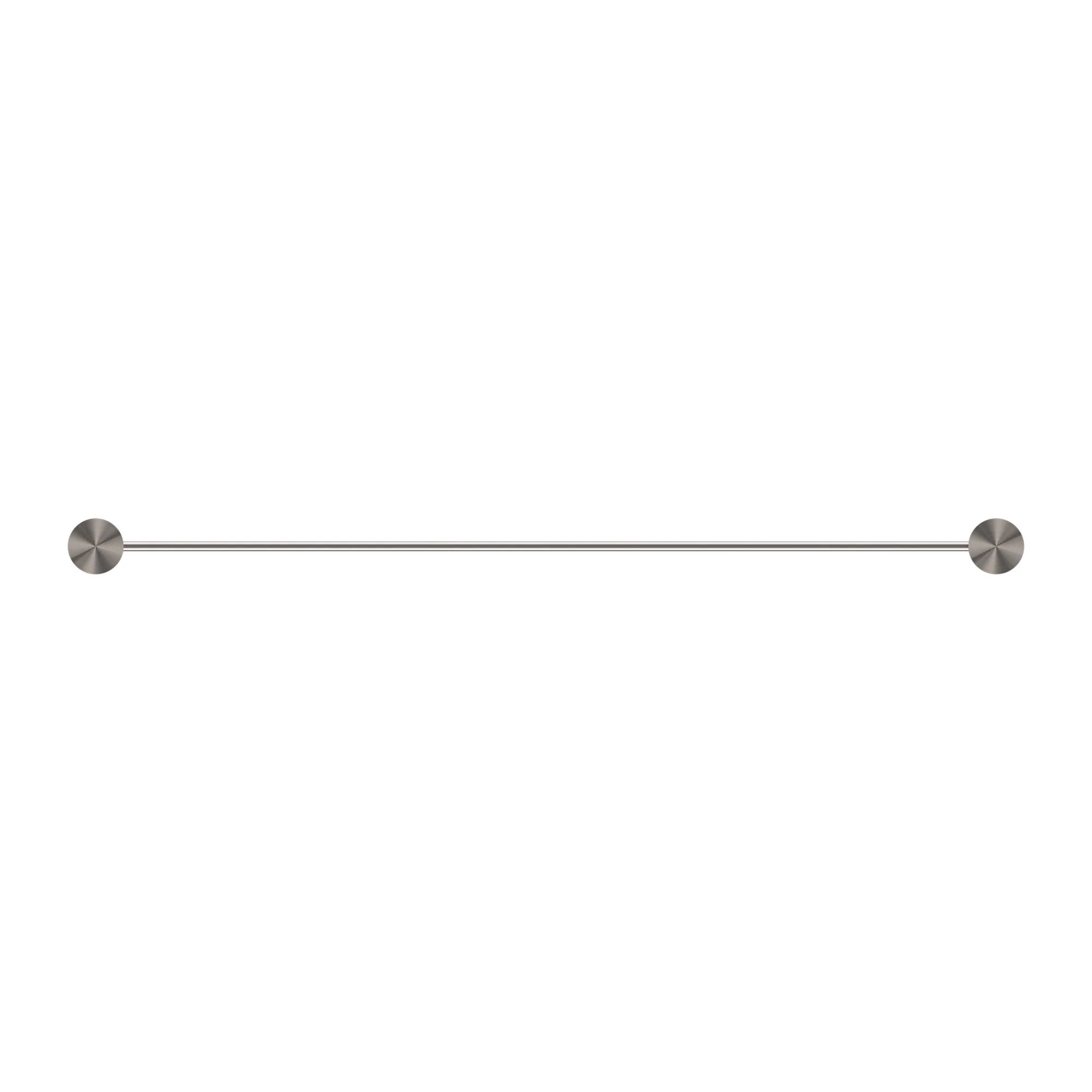 Nero Opal Double Towel Rail - Brushed Nickel - Image 3