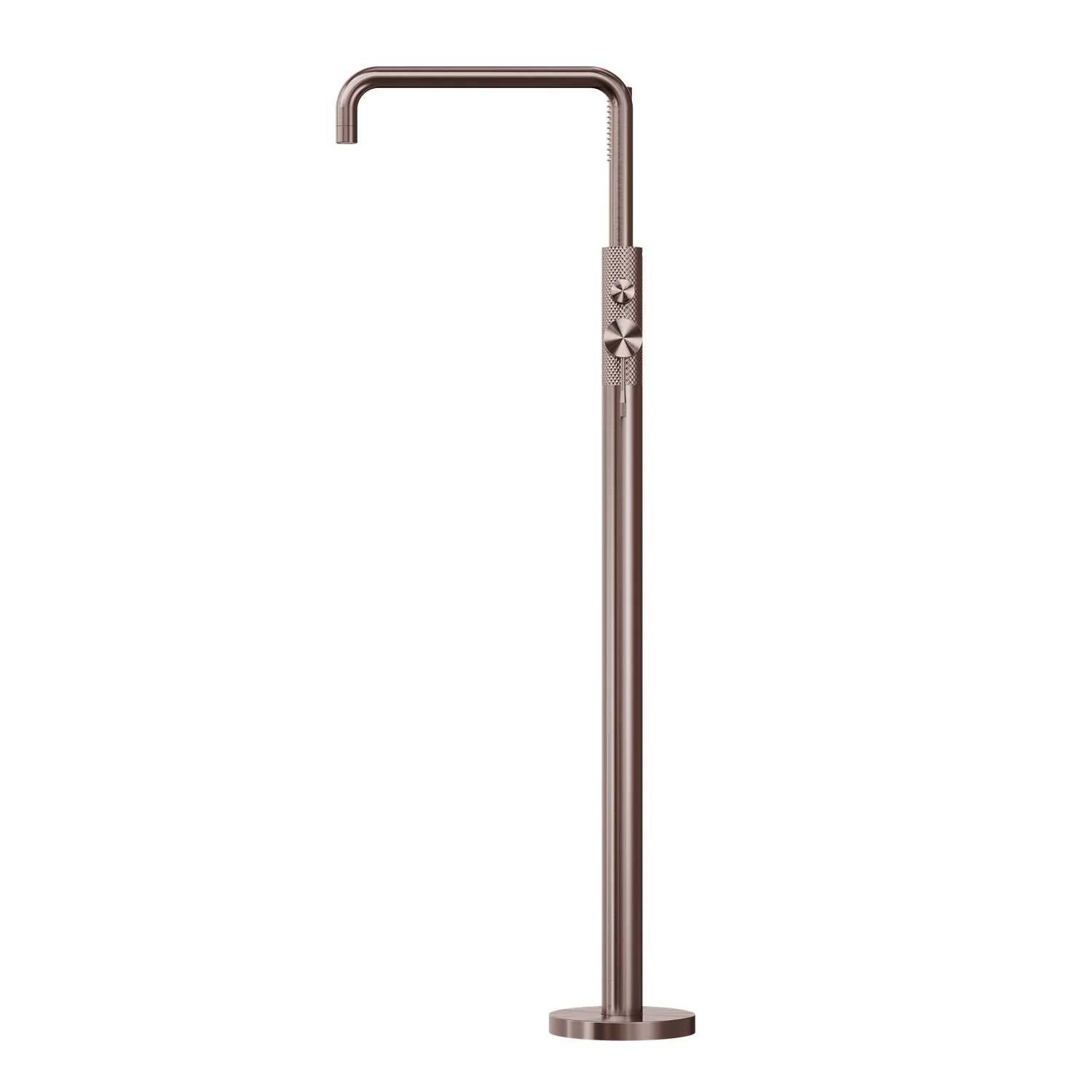 Nero Opal Freestanding Bath Mixer With Hand Shower - Brushed Bronze - Image 2