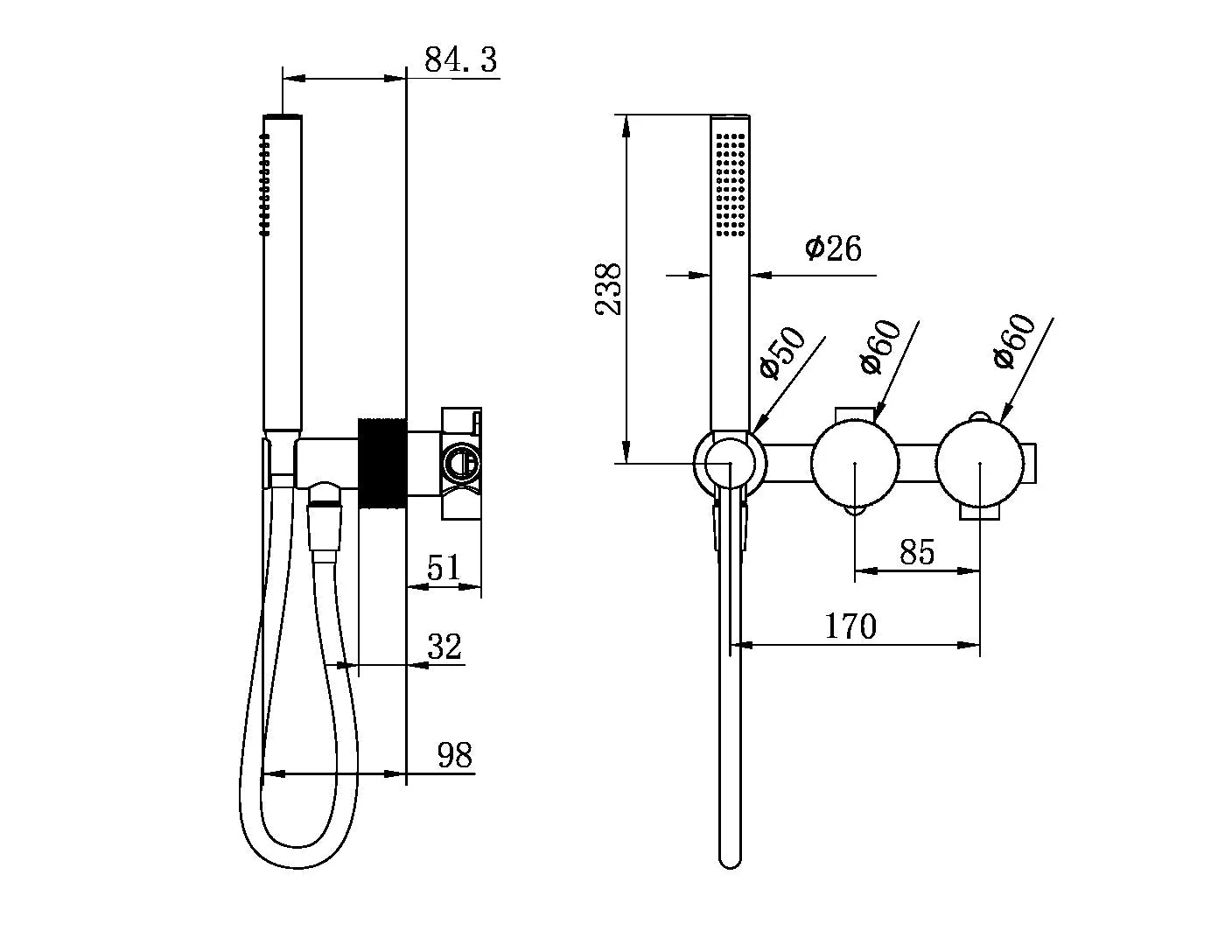 Nero Opal Progressive Shower System Separate Plate - Brushed Nickel - Image 4