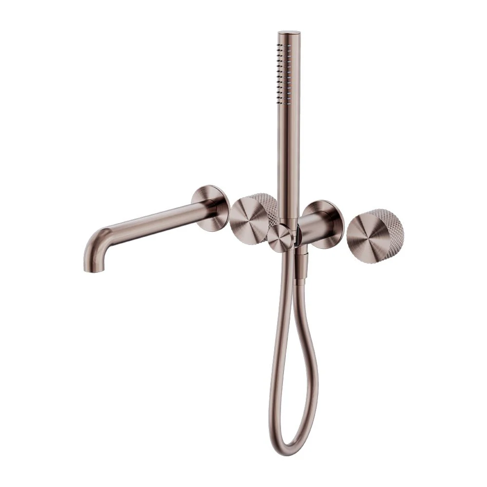 Nero Opal Progressive Shower System Separate Plate With Spout - Brushed Bronze