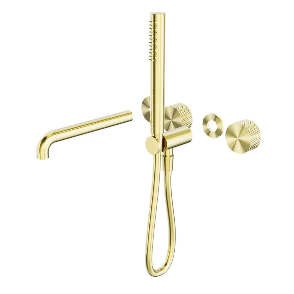 Nero Opal Progressive Shower System Separate Plate With Spout (Trim Kit Only) - Brushed Gold