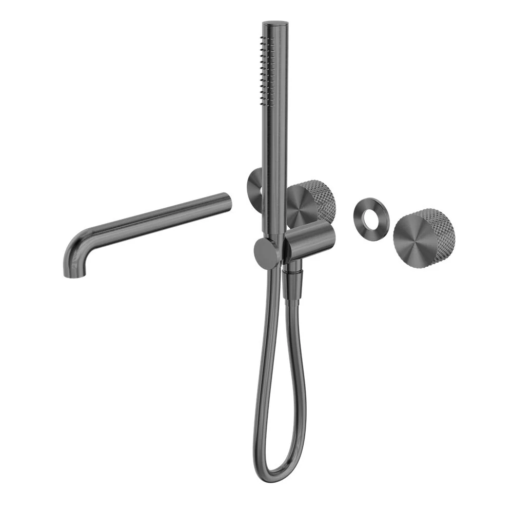 Nero Opal Progressive Shower System Separate Plate With Spout (Trim Kit Only) - Graphite