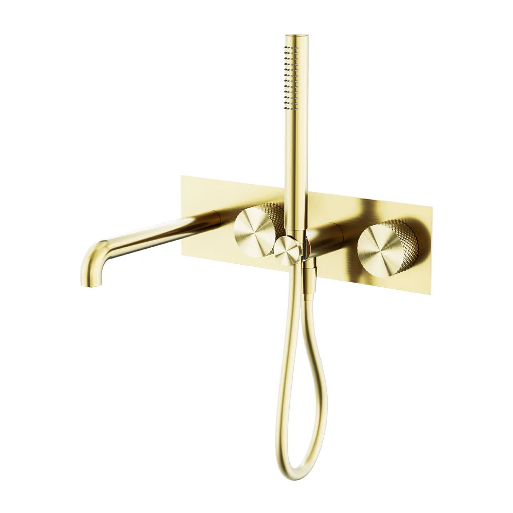 Nero Opal Progressive Shower System With Spout - Brushed Gold