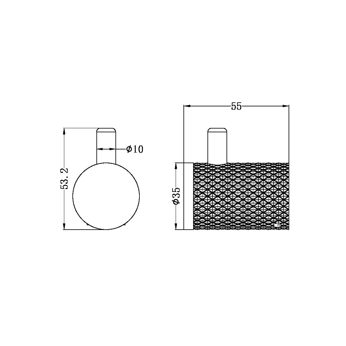 Nero Opal Robe Hook - Graphite - Image 4