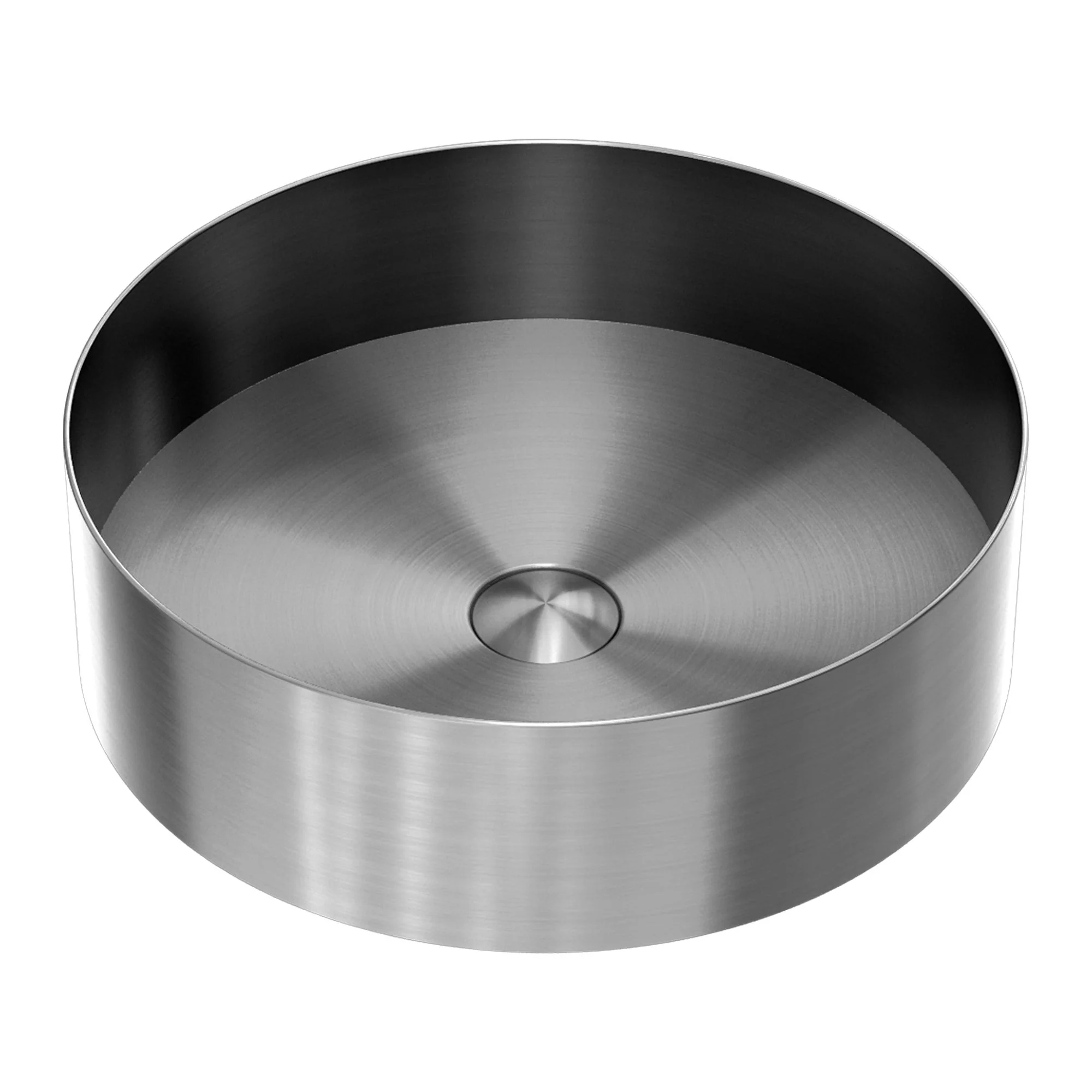 Nero Opal Round 400mm Stainless Steel Basin - Graphite