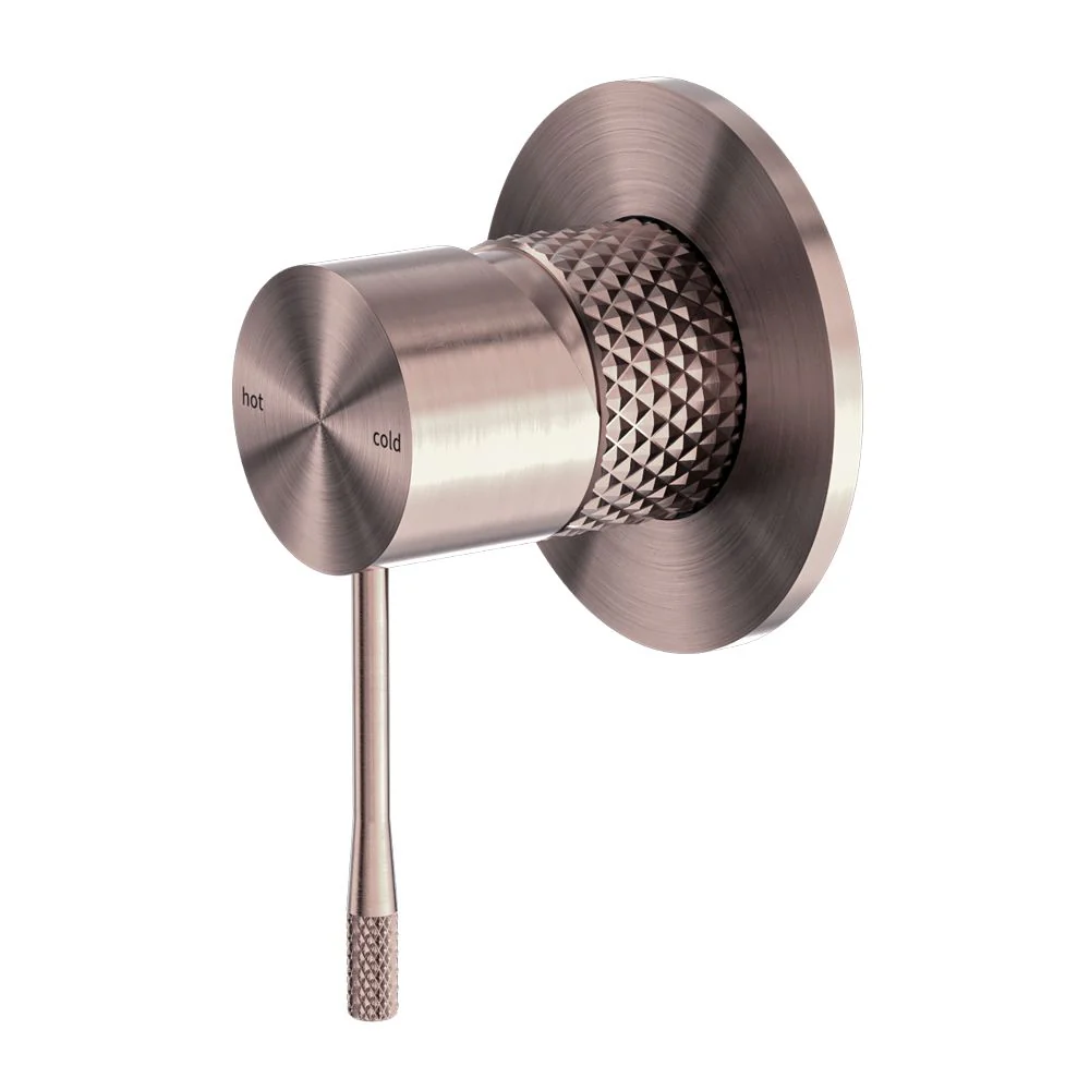 Nero Opal Shower Mixer 80mm Plate - Brushed Bronze