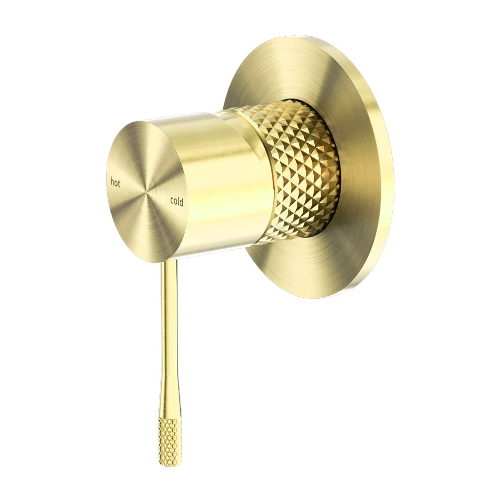 Nero Opal Shower Mixer 80mm Plate - Brushed Gold